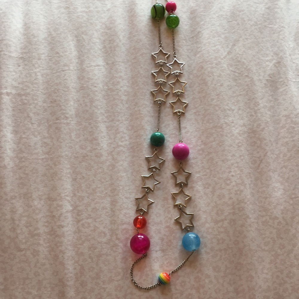 Stars & Beads Long Necklace